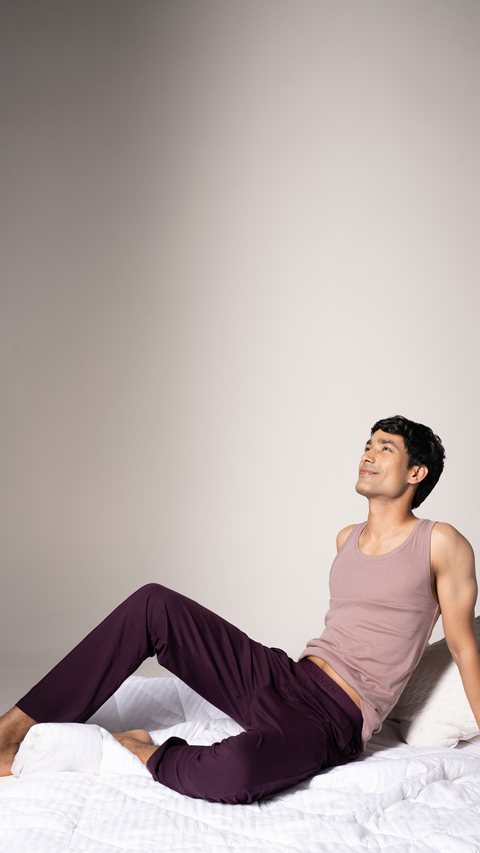 Luxe-Soft Knit Pyjamas Potent Purple